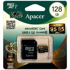 کارت حافظه microSDXC Apacerاپیسر کلاس 10 استاندارد UHS-I U3 سرعت 85MBps همراه با آداپتور SD ظرفیت 128 گیگابایت