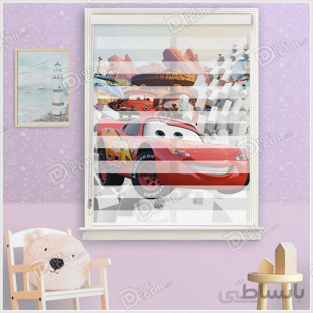 پرده زبرا چاپی کودک کد ZKP-18