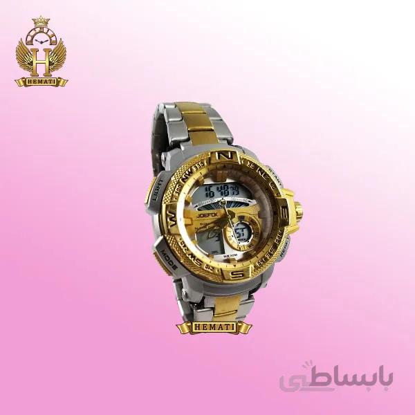 ساعت اسپرت دو زمانه جوفاکس JOEFOX 1514L نقره ای_طلایی