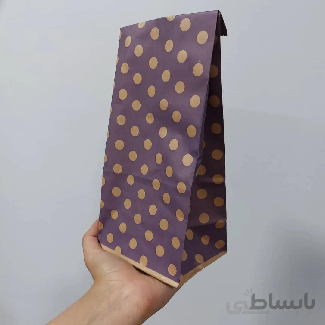 پاکت هدیه بنفش بلند