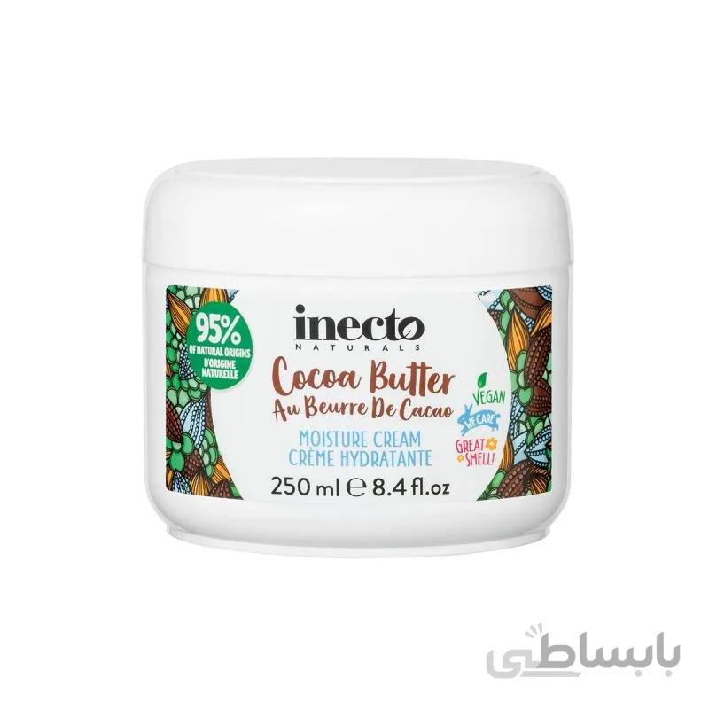 کرم مرطوب کننده دست و بدن اینکتو حاوی کره کاکائو 250 میل