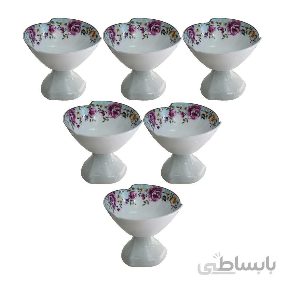 مجموعه ظروف هفت سین 6 پارچه مدل کاملیا