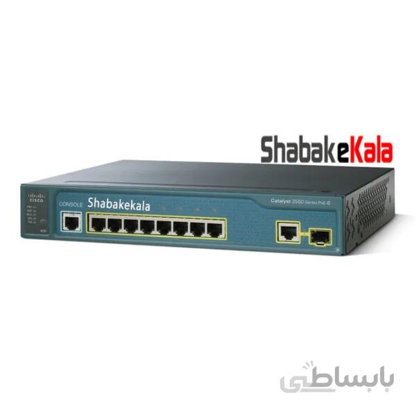 سوئیچ شبکه سیسکو 8 پورت WS-C3560-8PC-S