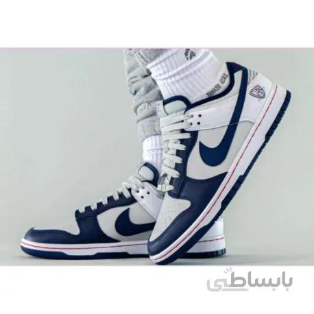 کفش نایک دانک اصلی بدون ساق آبی رنگ The NBA x Nike Dunk Low EMB
