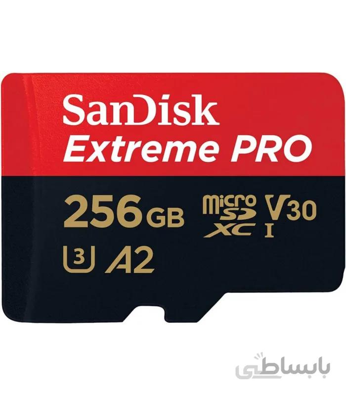 کارت حافظه MicroSDXC سندیسک مدل Extreme Pro UHS-I A2 سرعت 170MB/s ظرفیت 256GB