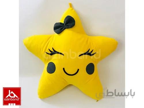 بالش فانتزی ستاره زرد ا بالش فانتزی ستاره با پارچه مخملی