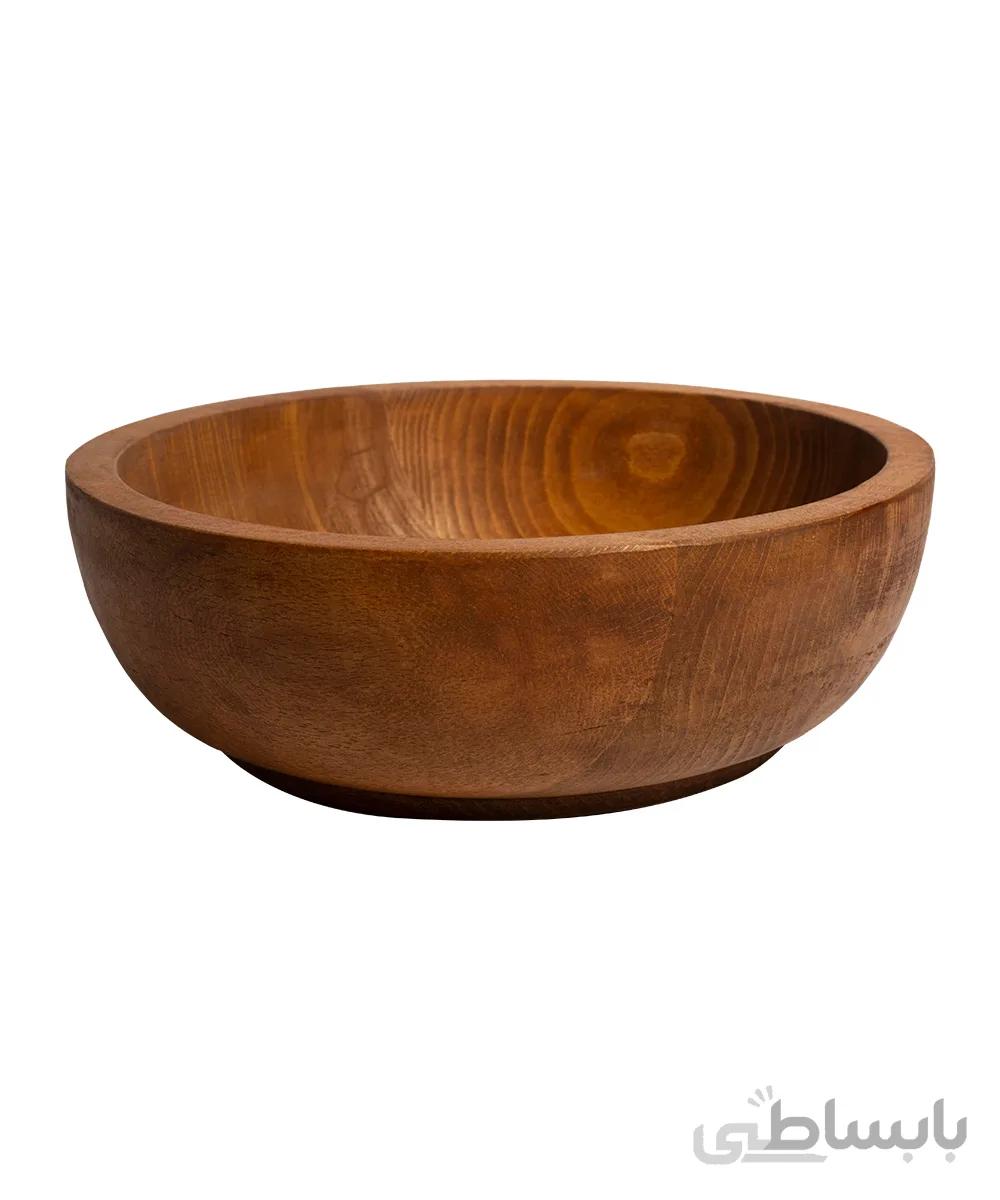 کاسه گرد سایز 29 چوبی طرح ژیوا