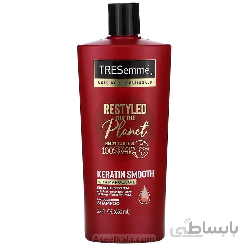 شامپو کراتینه مو ترزمه Tresemme مدل Restyled Keratin