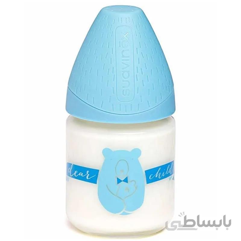 شیشه شیر پیرکس 120 میل آبی سواوینکس Suavinex