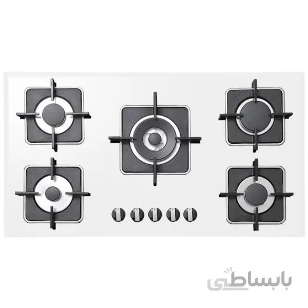 اجاق گاز ۵ شعله ای استیل البرز مدل G-5910w ا Steelalborz oven model G-5910w