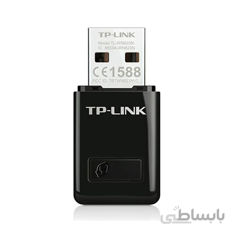 کارت شبکه بیسیم و USB تی پی-لینک مدل TL-WN823N ا TP-LINK TL-WN823N 300Mbps Wireless N Mini USB Adapter کد 471222