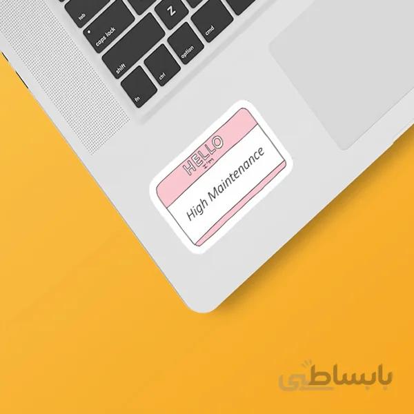 استیکر لپ تاپ طرح دخترونه ۲۱