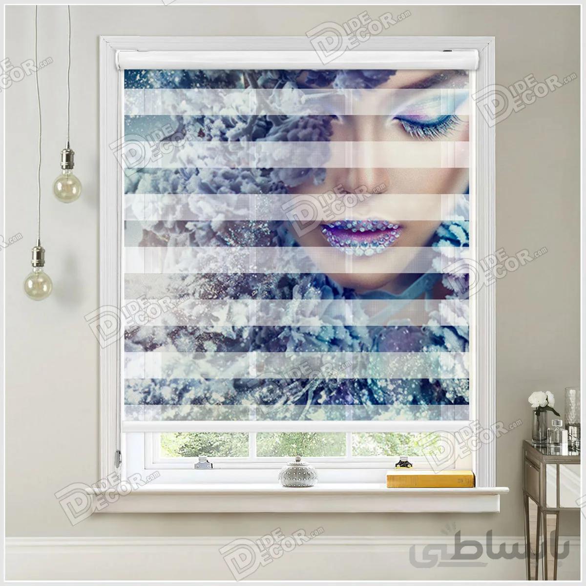 پرده زبرا چاپی چهره کد ZSP-28