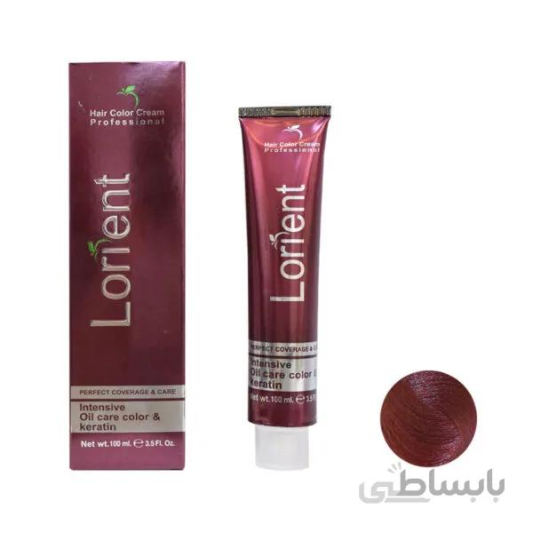 رنگ مو لورینت شماره RV6 حجم 100 میلی لیتر رنگ انگوری متوسط