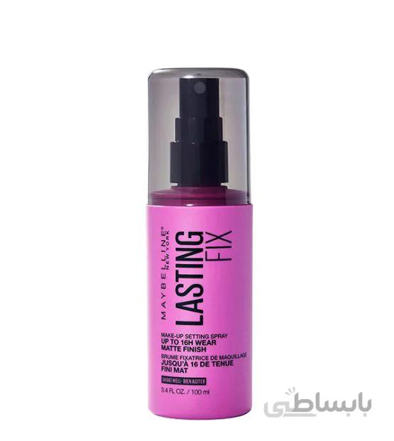 اسپری تثبیت کننده آرایش لاستینگ میبلین حجم 100 میل ا Lasting fix Makeup spray Maybelline