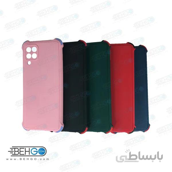 قاب سامسونگ M32 کاور مدل ژله ای دکمه رنگی محکم ضد ضربه با محافظ لنز دوربین گوشی m32 ا Camera Cover color key Case for Samsung M32