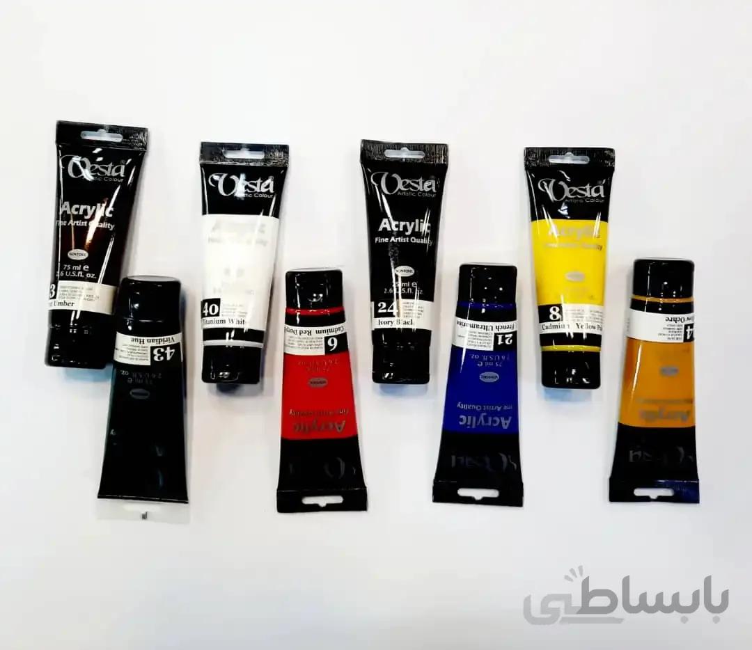 رنگ اکرلیک وستا ۷۵ میل