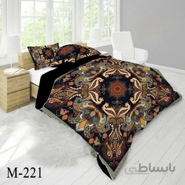 روتختی سه بعدی ساتن ابریشم ترک طرح کلاسیک - کد M 221
