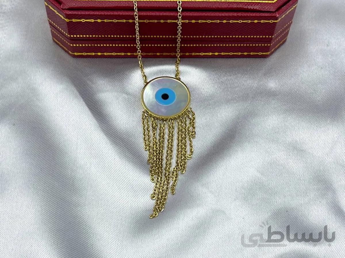 گردنبند گرد چشم نظر ریش ریشی