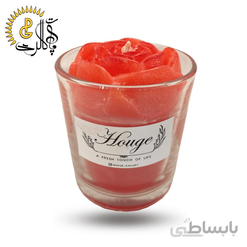 شمع تزیینی مدل گل رز کد 0111