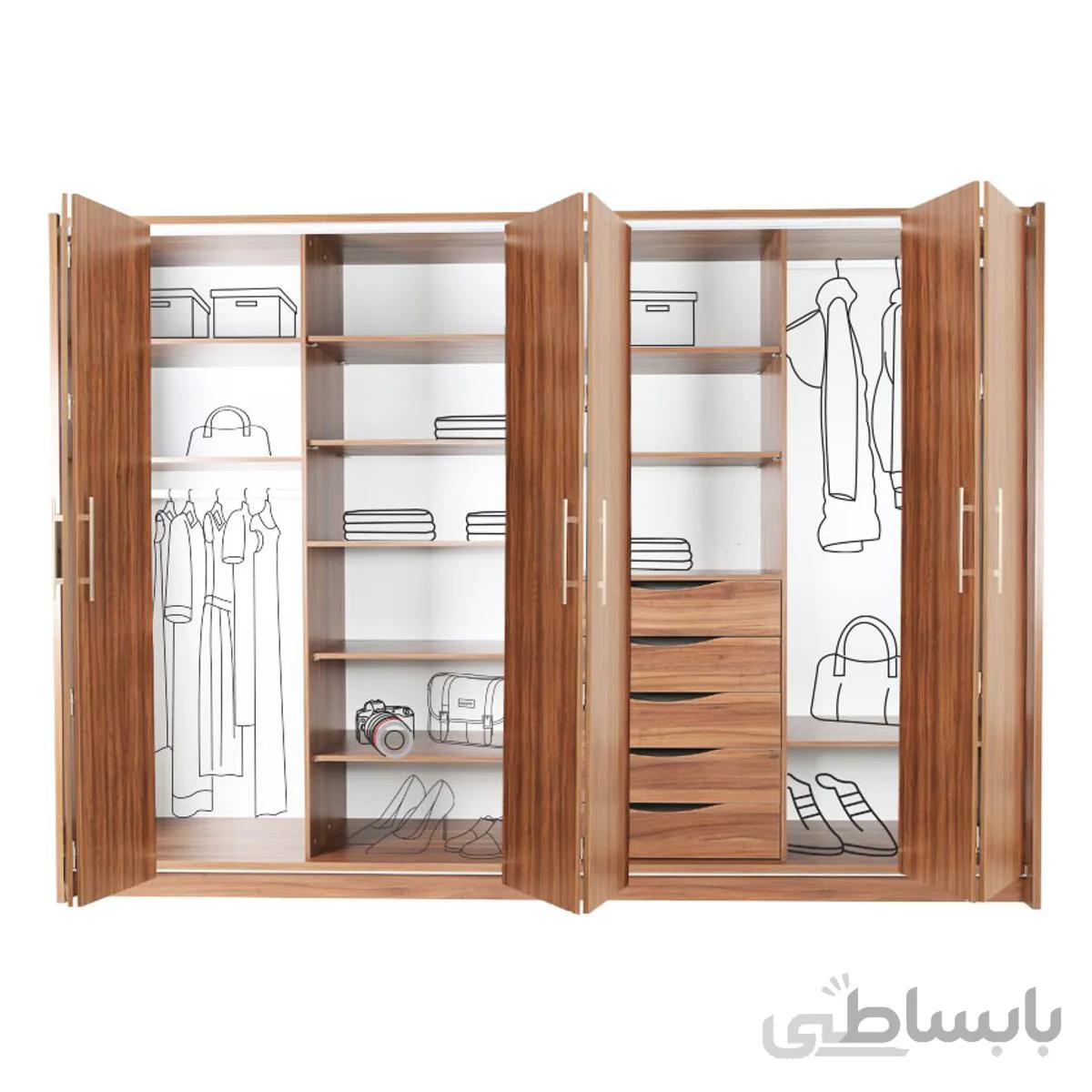 کمد لباس شش درب کشویی