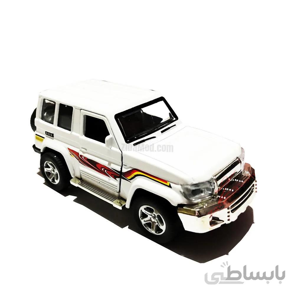 ماشین اسباب بازی تویوتا مدل لندکروز دو در اتاق دار فلزی