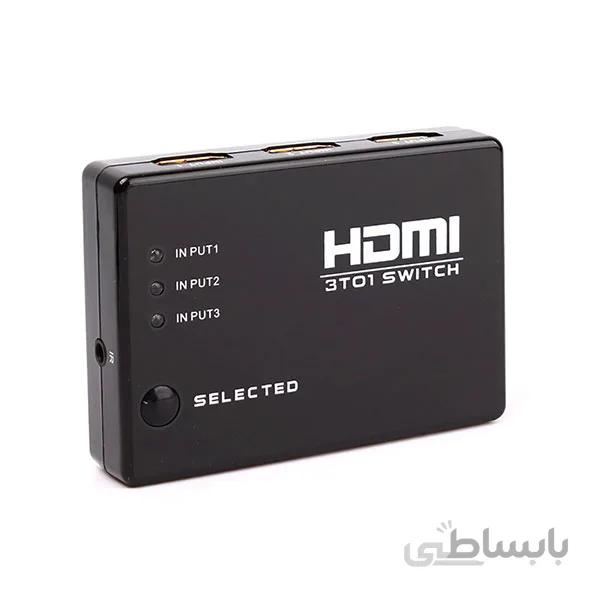 سوییچ Shark 3T01 3Port HDMI کنترل دار ا Shark 3T01 3Port HDMI Switch