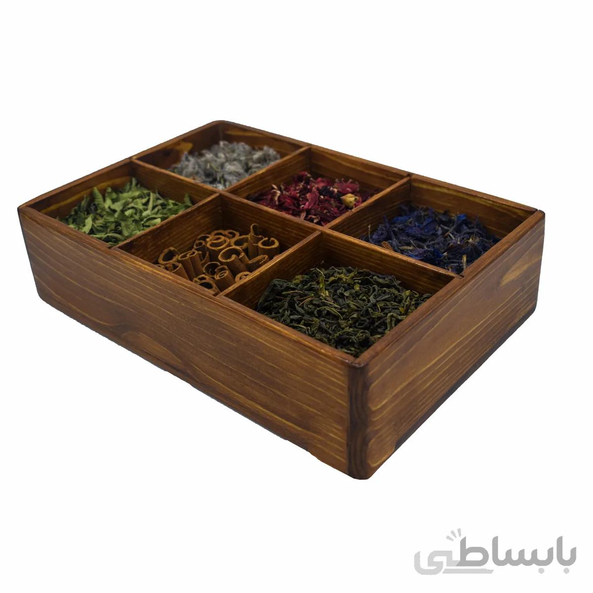 گیفت دمنوش چوبی (مستطیلی)