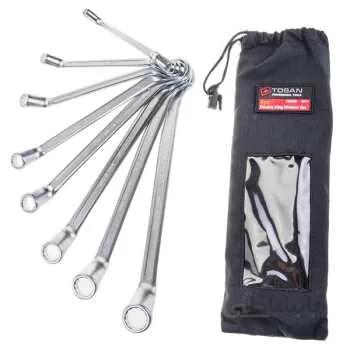 مجموعه 8 عددی آچار دو سر رینگی توسن مدل T102-S8 ا Tosan T102-S8 8PCS Double Ring Offset Wrench Set