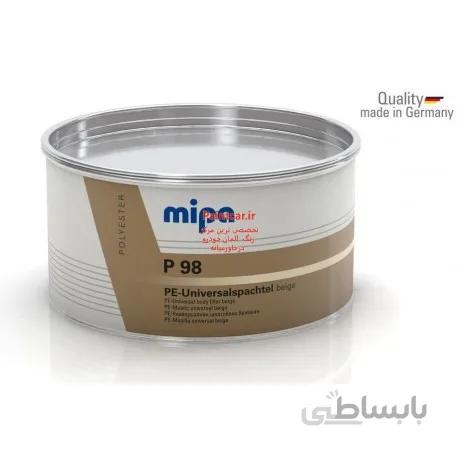 بتونه سنگی چندمنظوره بدنه خودرو میپا (آلومینیوم ، گالوانیزه و پلاستیک)Mipa Universalspachtel P98