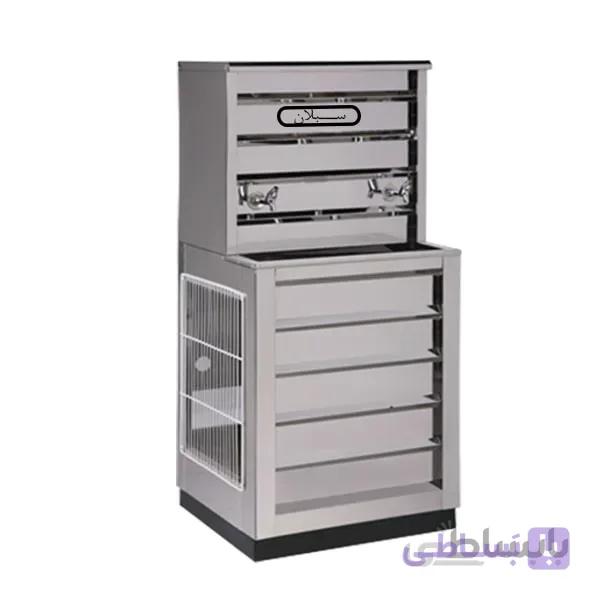 آبسردکن استیل 2 شیر مدل SW45L استیل صنعتی