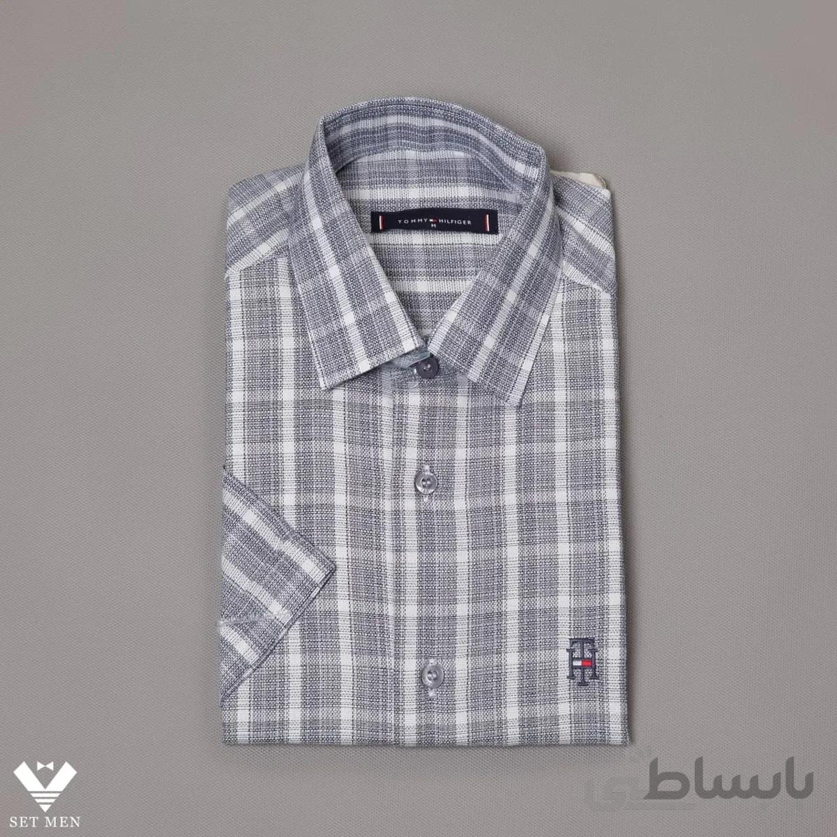 پیراهن استین کوتاه Tommy Hilfiger چهارخانه pn178