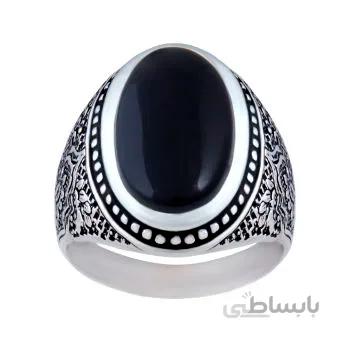 انگشتر نقره مردانه مدل عقیق خاص و زیبا AM_067