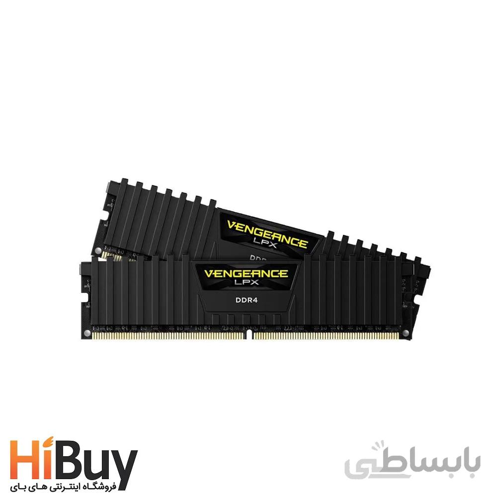 رم دسکتاپ DDR4 دو کاناله 3200 مگاهرتز CL16 کورسیر مدل Vengeance LPX ظرفیت 16 گیگابایت ا CORSAIR DDR4 3200MHZ CL16 Vengeance LPX -RAM 16G