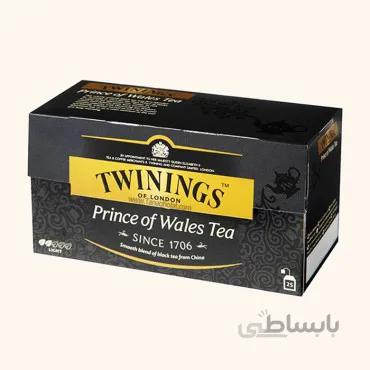 چای سیاه توئینینگز مدل پرنس ولز 25 عددی