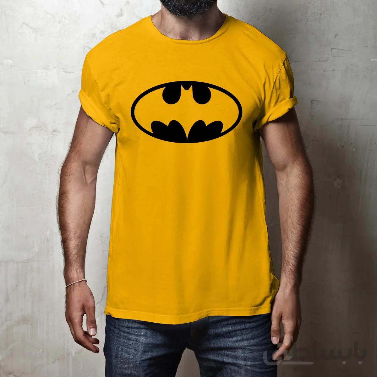 تیشرت با طرح بتمن تی شرت زرد رنگ بتمن تی شرت بتمن Batman Tshirt