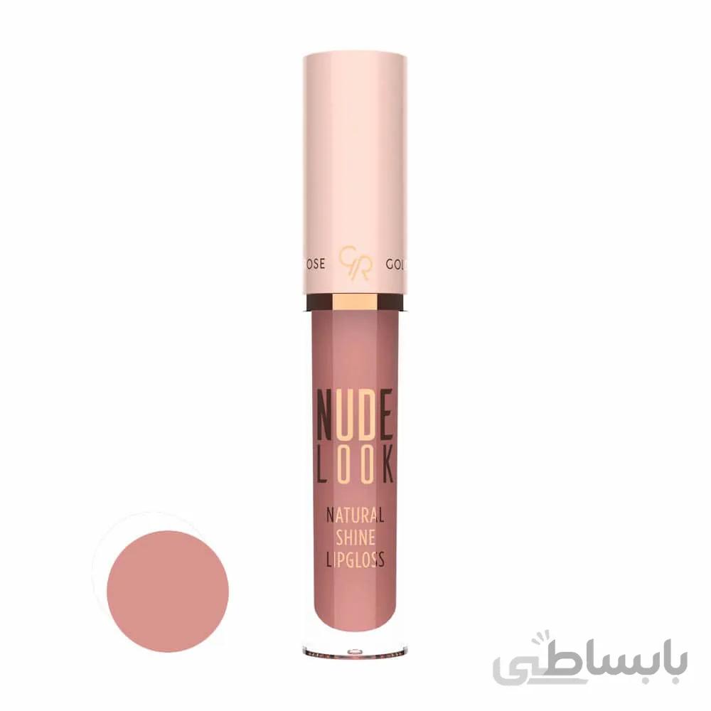 رژ لب مایع گلدن رز مدل نود لوک براق شماره 02 Golden Rose ا Golden Rose Liquid Lipstick Model Shiny Nude Look NO.02