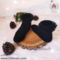 پاپوش بافتنی مدل نیم بوت ( کد 50503 )