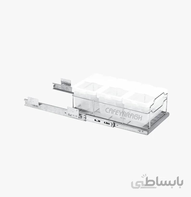 جا حبوباتی ریل پهلو سه مخزنه آدلان مدل A360