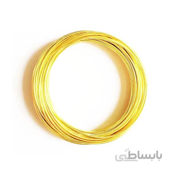 سیم مفتول طلایی ساخت زیورآلات بسته 12 متری 1.5mm