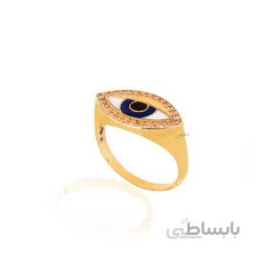 انگشتر طلا طرح چشم نظر کد CR530