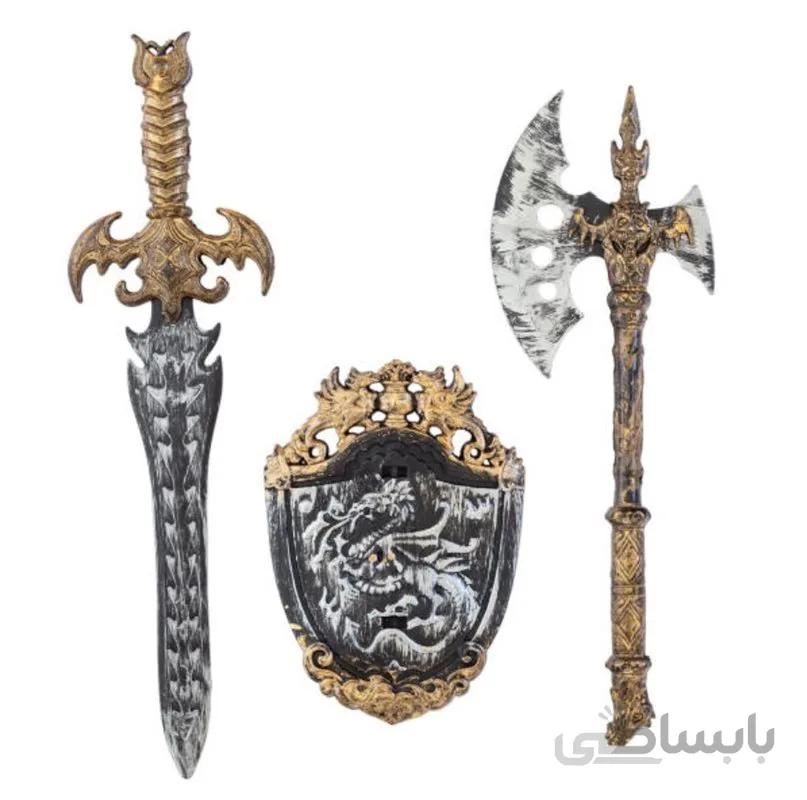 ست تبر و سپر و شمشیر سوپر استار