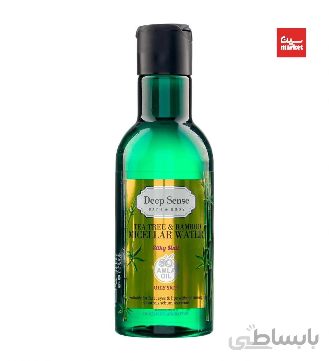 میسلار واتر عصاره درخت چای و بامبو دیپ سنس مناسب پوست چرب 160 میلی لیتر