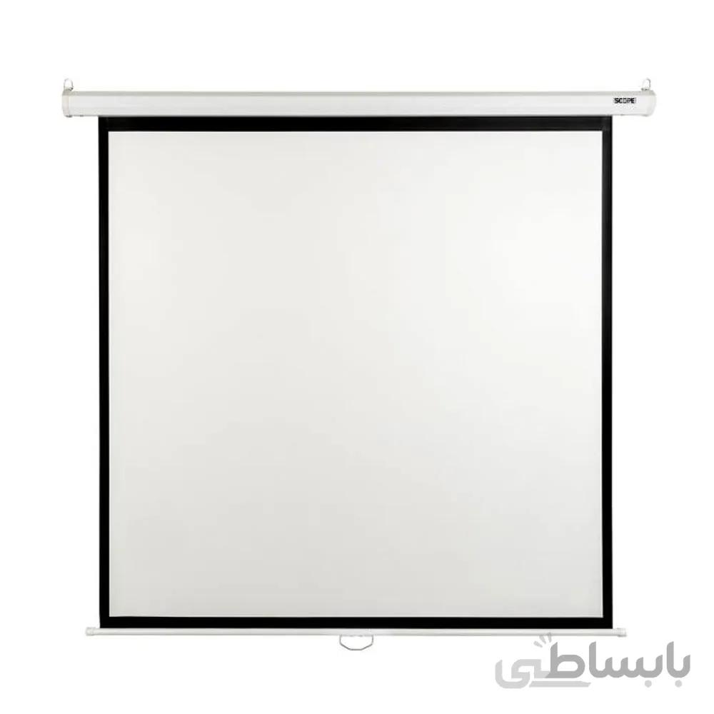 پرده نمایش دستی پروژکتور اسکوپ 300*300 سانتی متر