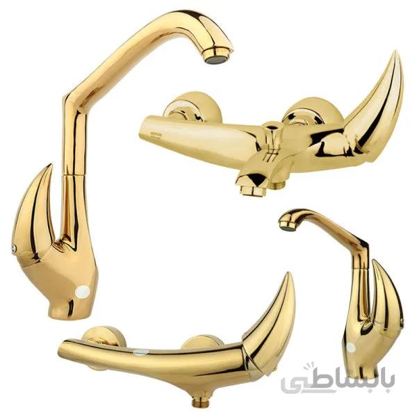 ست شیرآلات هیپو طلایی راسان ا Rassan Hipo Set