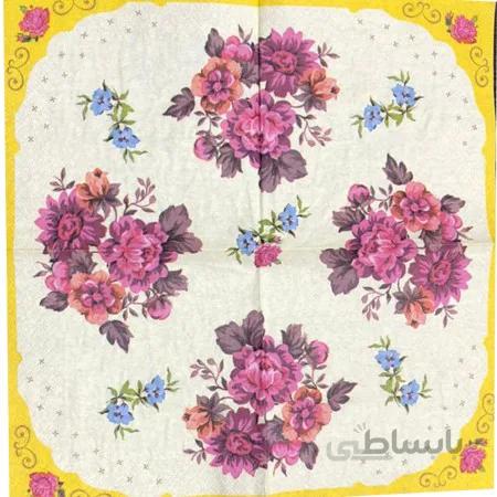 دستمال دکوپاژ طرحدار کد s120