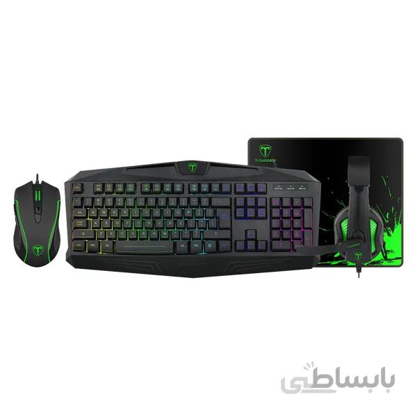ست کومبو گیمینگ با سیم تی دگر مدل لژیون T-TGS003 ا T-Dagger Legion T-TGS003 Wired Gaming Combo Set