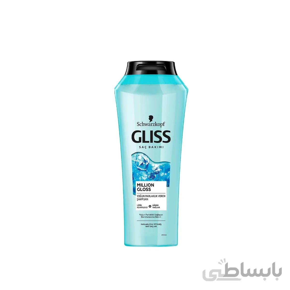 شامپو درخشان کننده موی گلیس مدل MILLION GLOSS