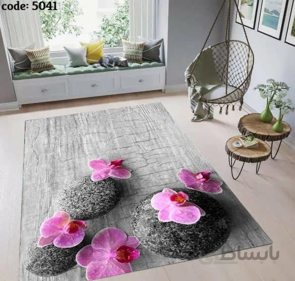 فرشینه طرح گل نیلوفر 5041