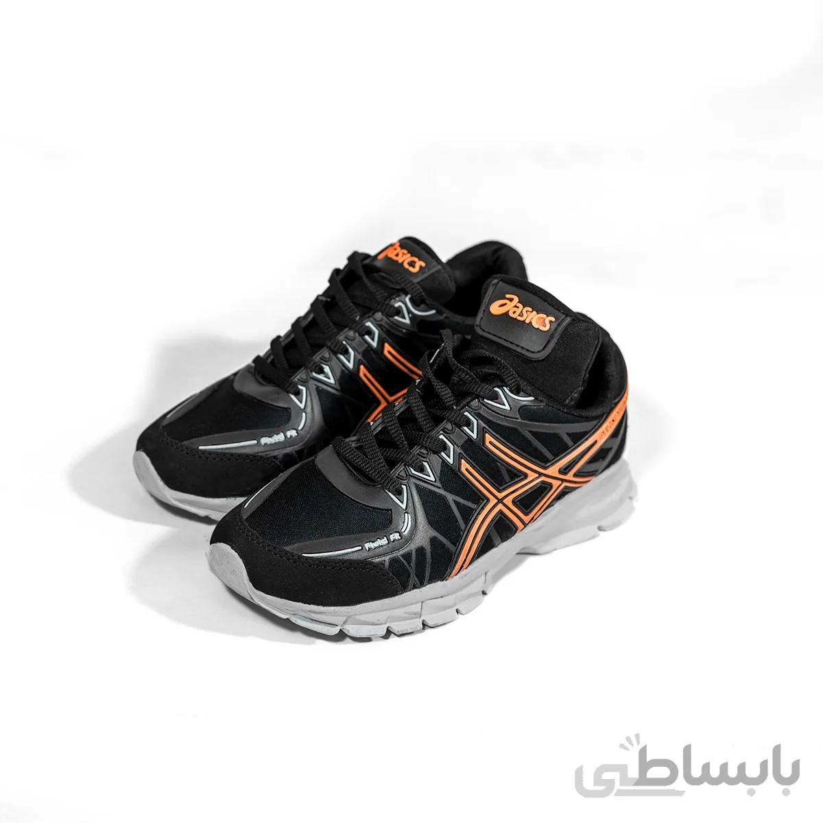 کفش ورزشی Asics مردانه مشکی نارنجی مدل Kaloni